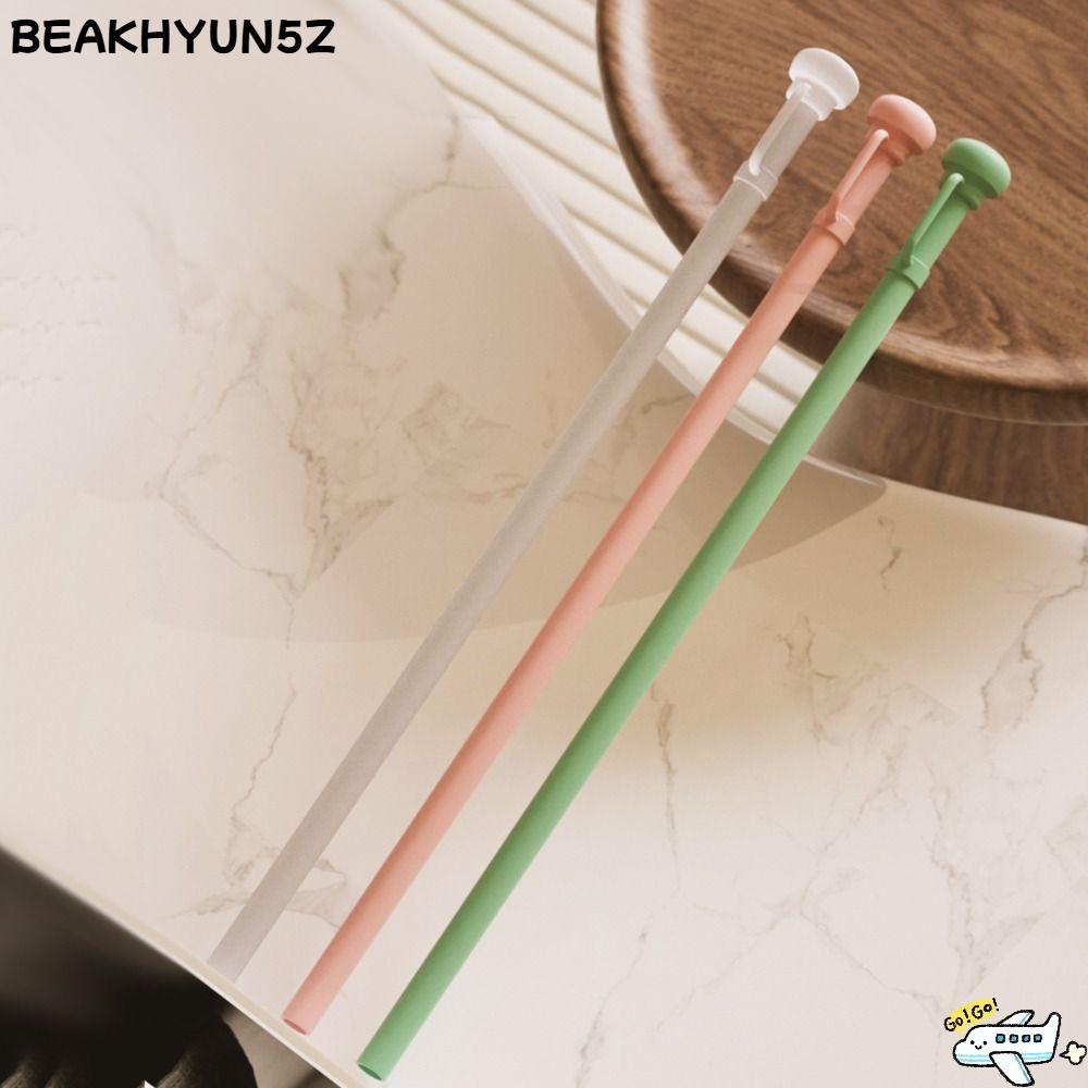 BEAKHYUN5Z หลอดซิลิโคน,พร้อมฝาปิดฟางขนาดใหญ่เส้นผ่าศูนย์กลางฟางฟางยาว, ขวดน้ํานํากลับมาใช้ใหม่อุปกรณ์ปาร์ตี้หลอดดื่มสําหรับ 40 ออนซ์ 30 ออนซ์ถ้วย Tumbler