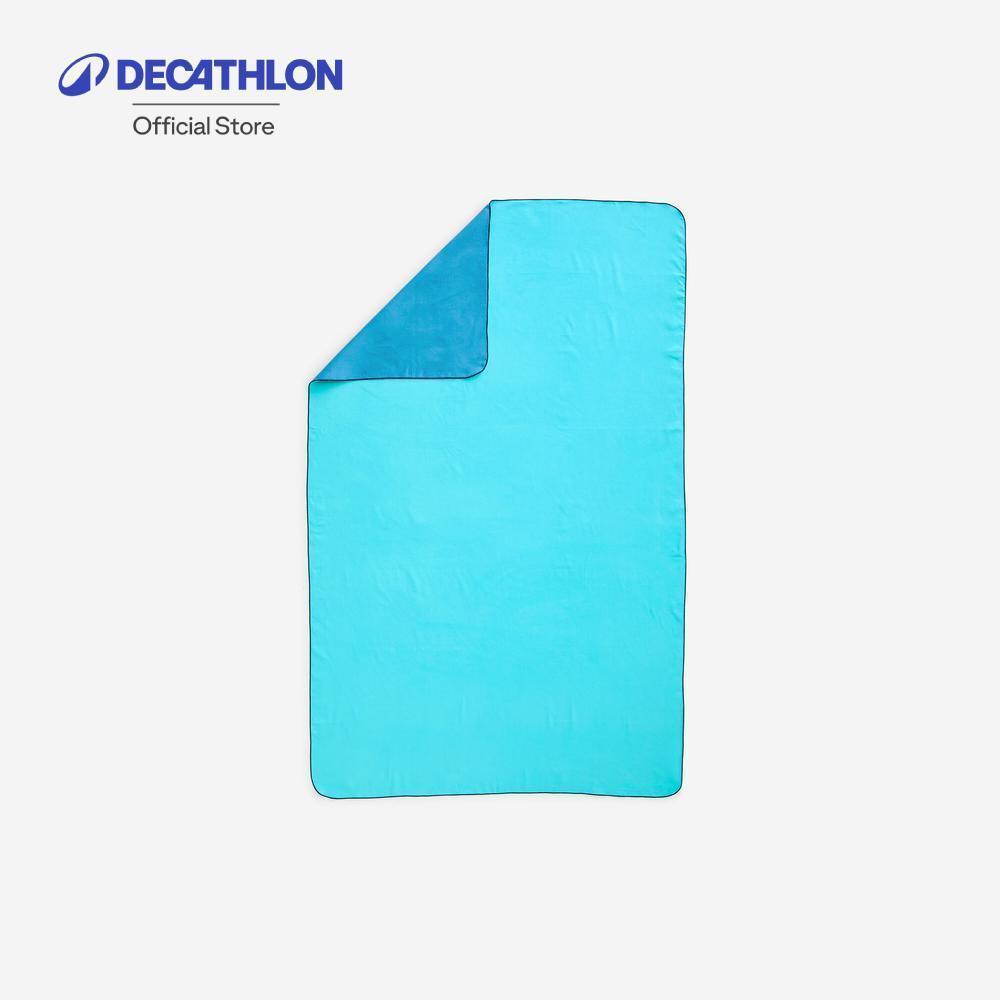 Decathlon Microfibre Towel/Ultra Compact Double-Sided ผ้าขนหนูไมโครไฟเบอร์ / ผ้าขนหนูแบบสองด้าน - Blue/Green