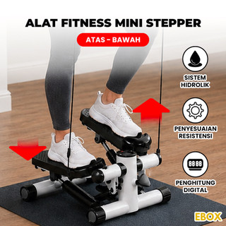 Alat Olahraga Mini Stepper Alat Fitness Bakar Kalori Atas Bawah