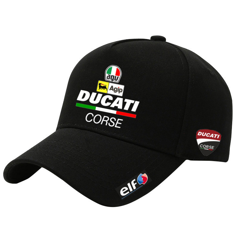 🧢 【หมวกเบสบอล】 หมวกแข่งมอเตอร์ไซค์ Ducati Corsica สำหรับกิจกรรมกลางแจ้งในฤดูร้อน ผลิตจากผ้าฝ้ายที่ดูดซับเหงื่อได ไซส์เดี