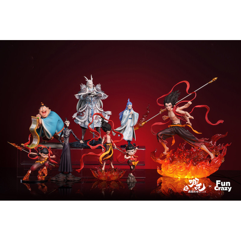 Authentic Original Design FunCrazy Ne Zha: The Devil's Birth Figure, Ne Zha Ao Bing Ao Guang Figures