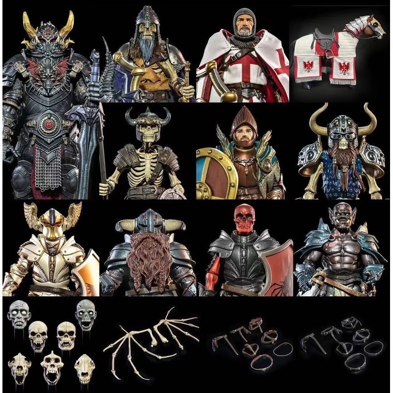 Authentic Original Design Four Horsemen Mythic Legions All Stars 6 Axe Skeleton Knight Action Figure