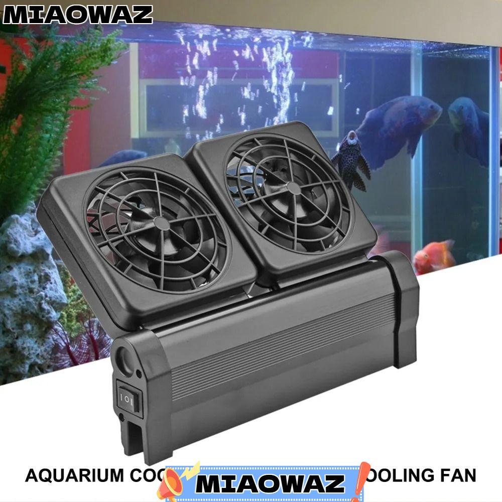 MIAOWAZ พัดลมระบายความร้อนตู้ปลา, อุปกรณ์บ่อทะเล 1/2/3/4 ชุดพัดลมพัดลมตู้ปลา, เงียบลดอุณหภูมิน้ําปรั