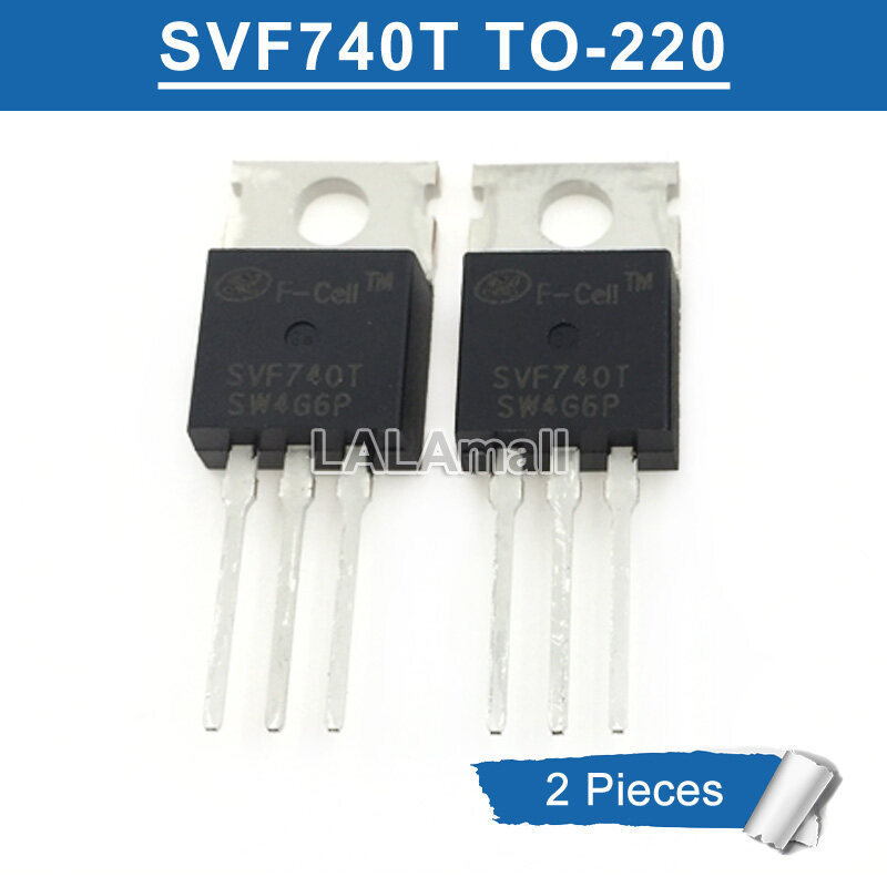 2 ชิ้น SVF740T SVF 740T TO-220 N-channel 400V/10A MOSFET ทรานซิสเตอร์ IC ใหม่