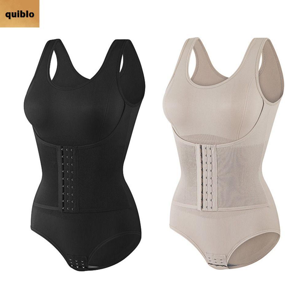 QUIBLO บอดี้สูท Shapewear, Tummy Control Sculpting Full Body Shaper, Curves Plus ขนาดปรับเข็มขัดซิป Cincher Corset สําหรับผู้หญิง