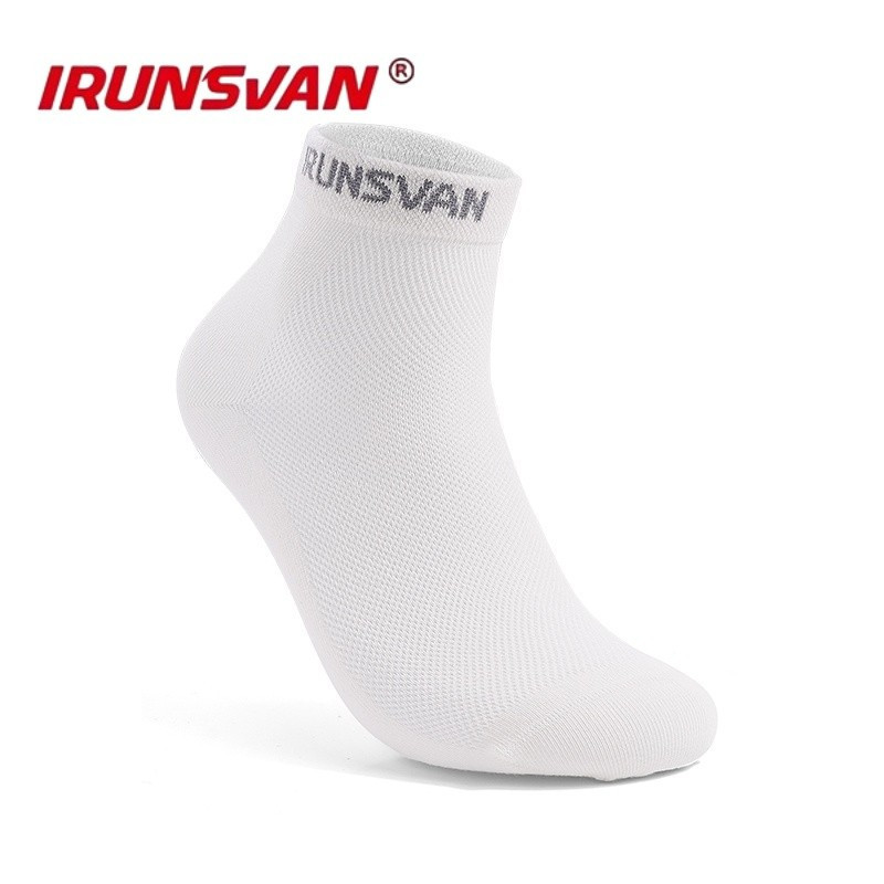 IRUNSVAN Two pairs Running professional grade 7A sports socks with antibacterial and deodorizing properties