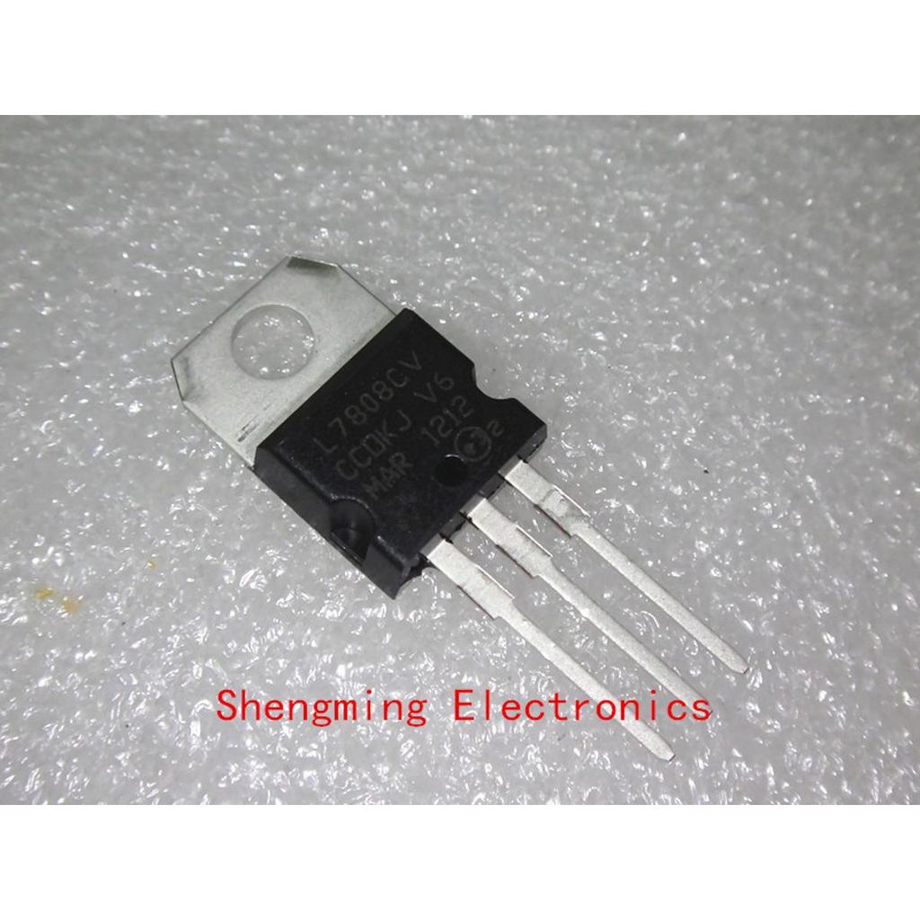 10 ชิ้น L7808CV L7808 LM7808 TO-220 ทรานซิสเตอร์ 8V