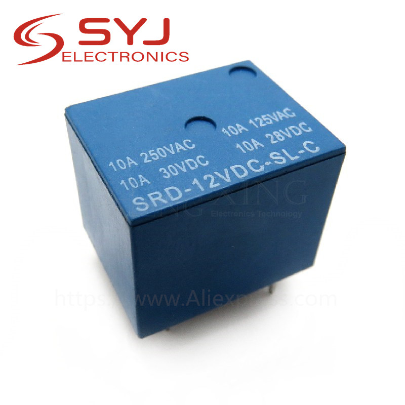 5 ชิ้น/ล็อต SRD-12VDC-SL-C SRD-12VDC-SL SRD-12VDC SRD-12V รีเลย์ 5PINS 12V DC ในสต็อก
