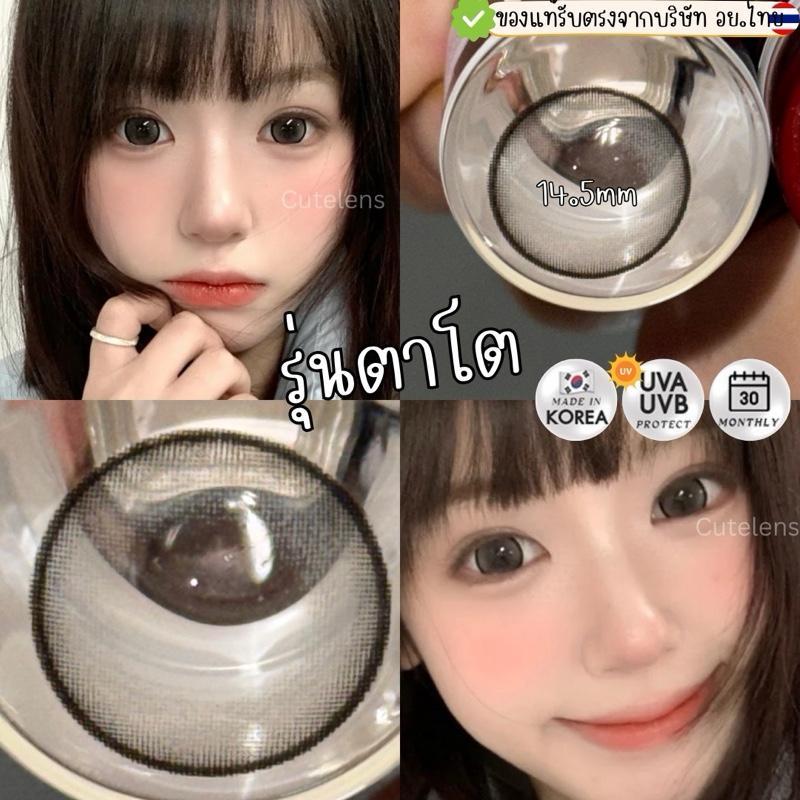 Gray รุ่นตาโต 14.5mm เลนส์ไฮโดรเจล นิ่มใส่สบาย คอนแทคเลนส์ไทย รายเดือน คอนแทคเลนส์สีเทาตาโต