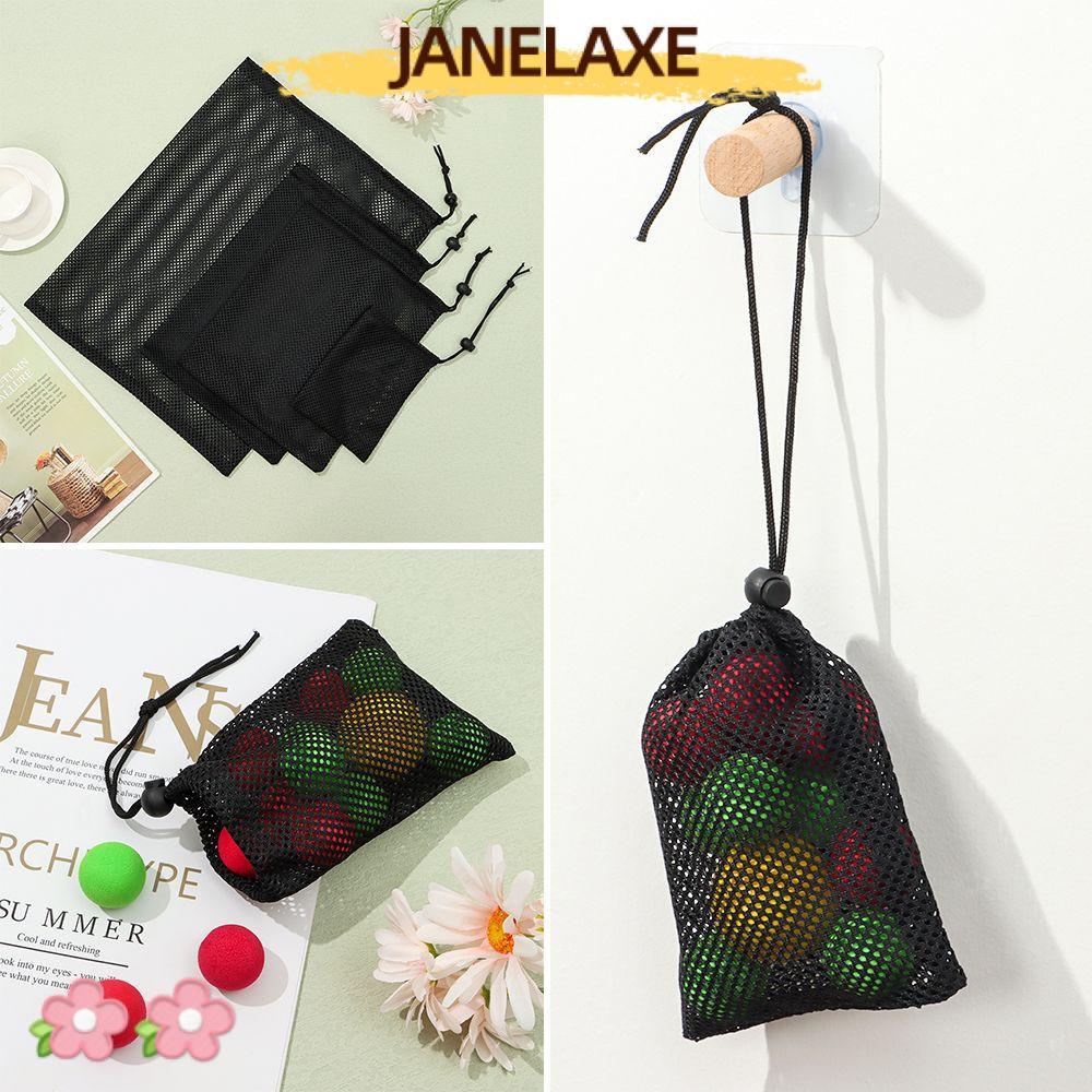 JANELAXE932JN ตาข่าย Drawstring Bag Travel Nylon Home Stuff Sack