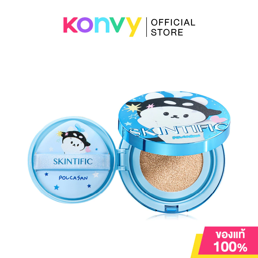 SKINTIFIC Perfect Stay Velvet Matte Cushion [Limited Edition] คุชชั่นโพก้าซัง 11g คุชชั่นเนื้อแมทลิมิเต็ดอิดิชัน