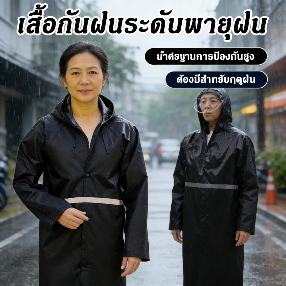 เสื้อกันฝนแฟชั่นสไตล์เกาหลี