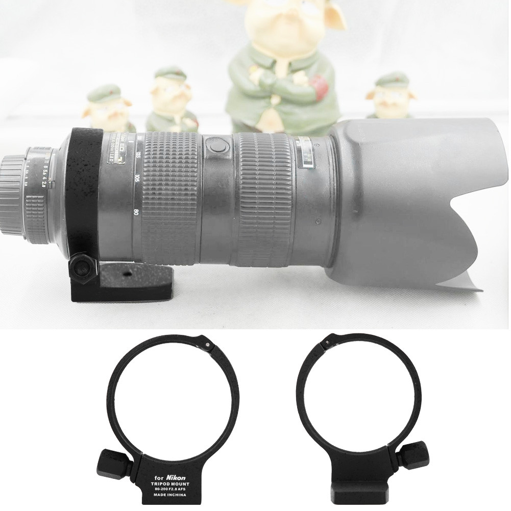 โครงสร้างบริษัทชุบโลหะบริเวณคอขาตั้งกล้องสำหรับเลนส์ Nikon 80-200 มม. F2.8D