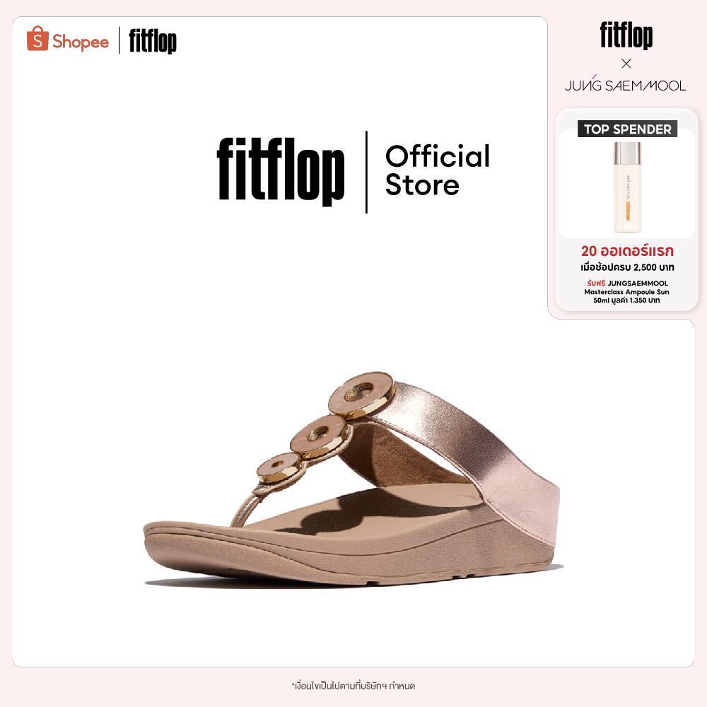 FITFLOP FINO RESIN-HOOP LEATHER รองเท้าแตะแบบหูหนีบผู้หญิง รุ่น IB8-C90 สี BEIGE
