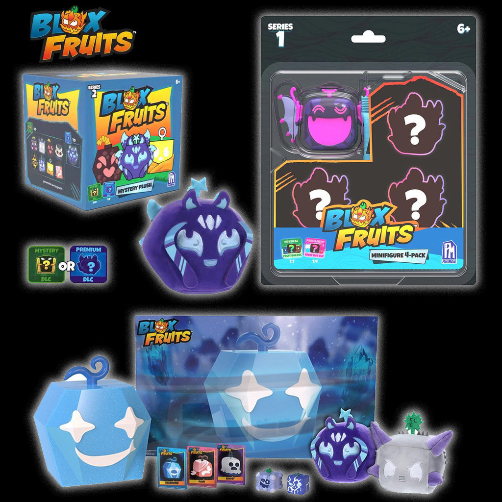 ของแท้ Blox Fruits Toy Fruit Pet Doll DLC Code Allosaurus Fruit Game Mystery Box