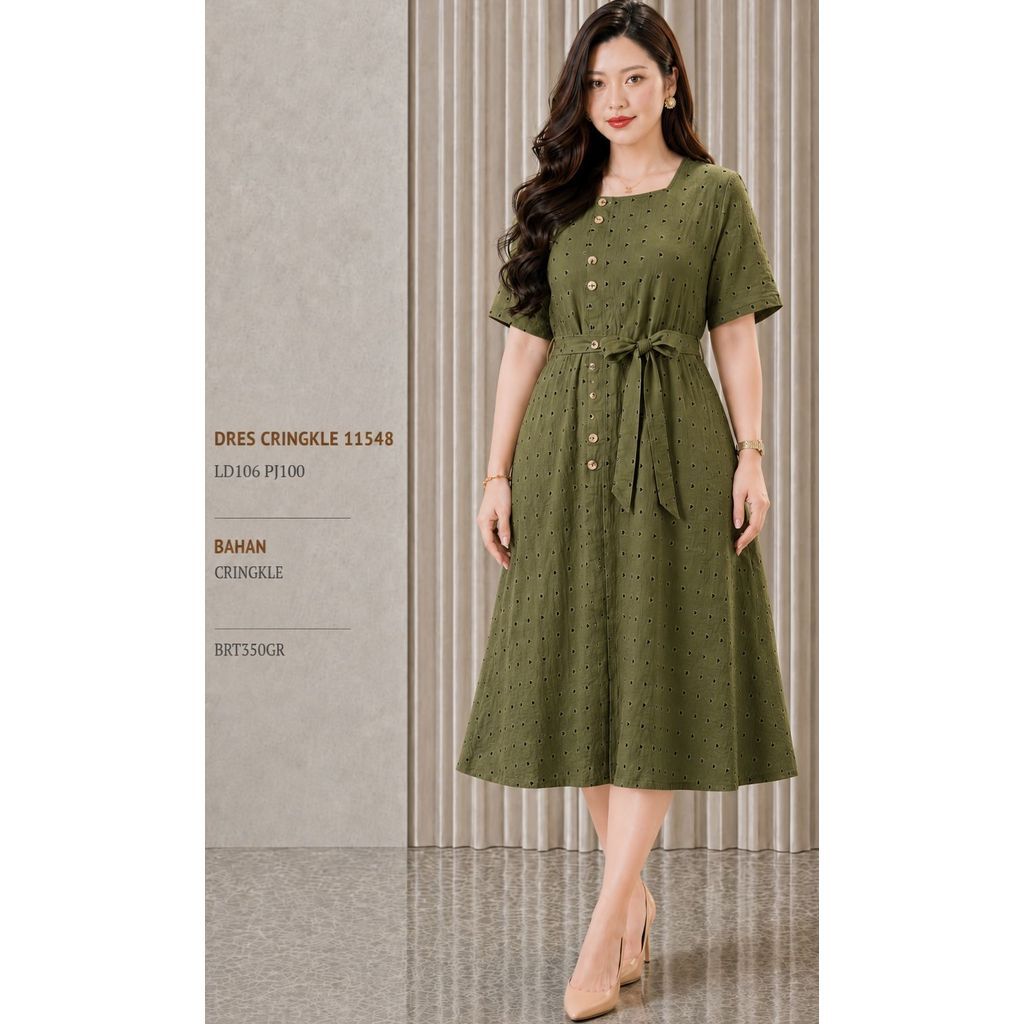 NEW L1B5 CRINGKLE DRESS 1154 350GRAM BESTSELLER