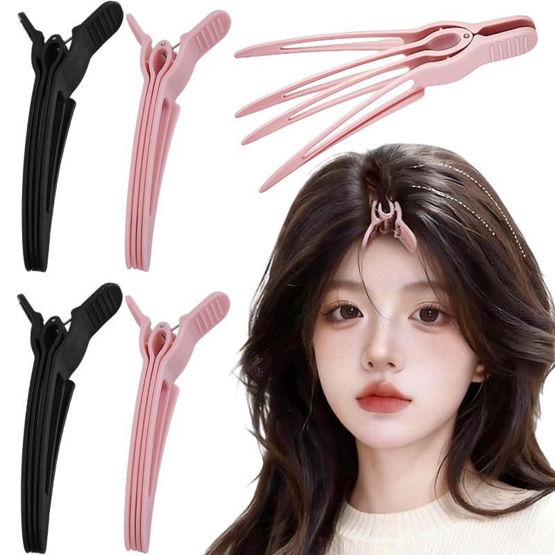 1/3/5 ชิ้นทนทานอะคริลิค Bangs Section คลิป - ผู้หญิงไม่มีลื่นผม Root Volumizing คลิป