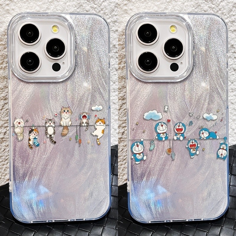 เคส สำหรับ Xiaomi Redmi note 15 14S 10 10S 11S 12 12S 13 15 14 Pro Plus 5G Lite A7 A5 12C 13C 14C 15A 15C 11T 13T 14T 15T 17T Proหรูหราแมวโดราเอมอนน่ารักการ์ตูน เคส