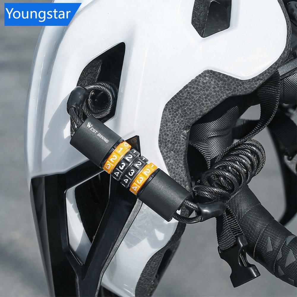 FYY Anti-Theft Combination Cable ล็อคสําหรับจักรยาน Retractable เหล็กลวดล็อคสําหรับไฟฟ้าจักรยานหมวกก
