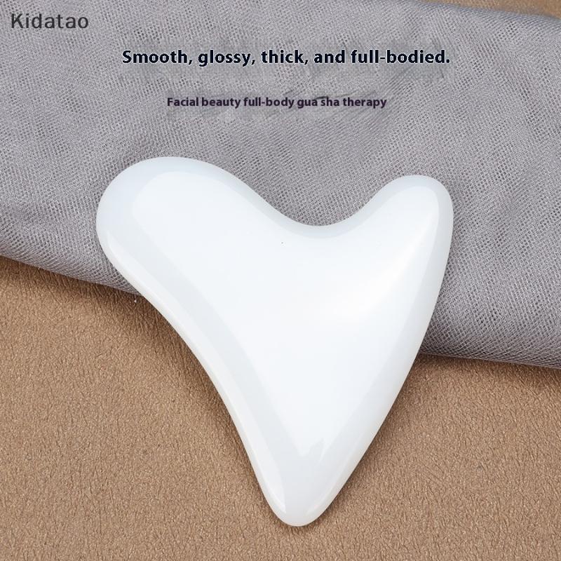 Kidatao ซิลิคอนสูงแก้ว Gua Sha Board Facial Scraper แผ่นนวดสําหรับ Face Body Ne ขา Skin Care Beauty สุขภาพนวดใหม่