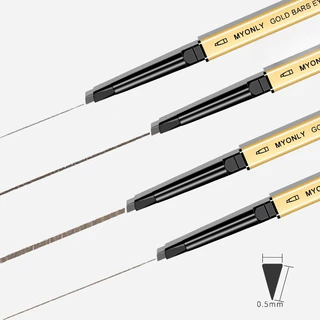 YOTAI ดินสอเขียนคิ้ว กันน้ำ ดินสอเขียนคิ้วแบบหมุน 2 in 1 มีแปรงปัดคิ้วในตัว มี 5 สีให้เลือก GMB
