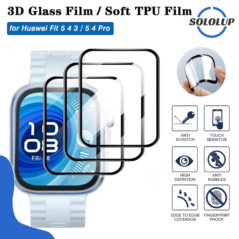 ป้องกัน Gores ฟิล์มแก้วนิรภัย 3D / ฟิล์ม TPU อ่อน for Huawei Watch Fit 4/4 Pro/3 ตัวป้องกันหน้าจอเต็ม for Huawei Fit 4 3
