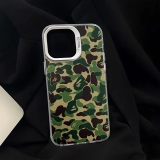 แฟชั่นCamouflageสําหรับiPhone 11Pro 16 15 14 13 Pro Max 12Mini XS XR 7 8 Plusปลอกกันกระแทกฝาครอบกันฝุ่น