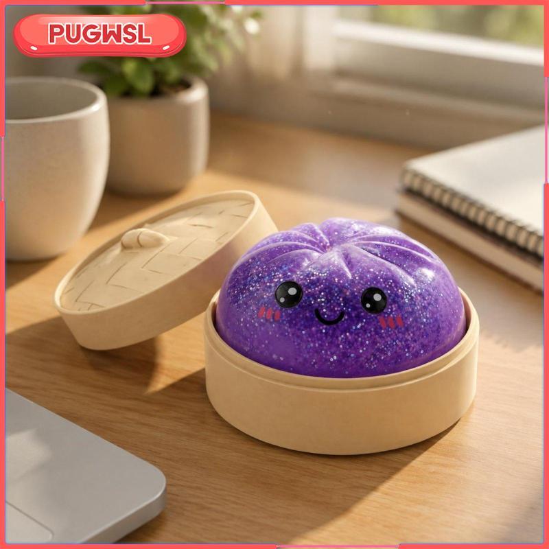 [pugwsl] จําลองเล่นวัตถุวัสดุนุ่มเกี๊ยวบีบของเล่น Antistress บรรเทาสะสมสําหรับเด็ก Study Break Entertainment
