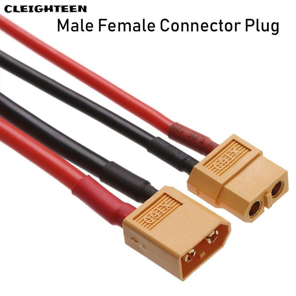 CLEIGHTEEN XT90 Connector, 2 รูปแบบหญิง / ชาย 100 มม. XT90 Connector, คุณภาพสูงแบตเตอรี่ปลั๊กชิ้นส่ว