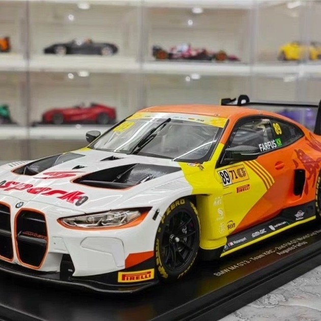 SPARK 2024 มาเก๊า GT Cup BMW M4 GT3 โมเดลรถเรซิ่น 1: 18 Racing Model