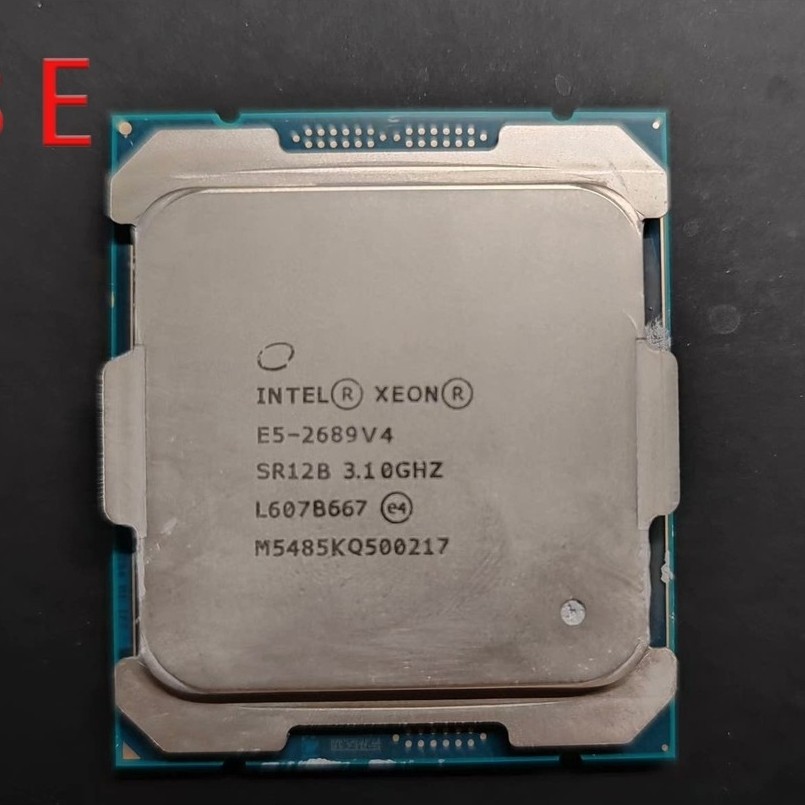 Xeon E5 2689 V4 LGA2011-3 เซิร์ฟเวอร์ CPU โปรเซสเซอร์ 10-Core 3.10GHz 25MB 165W Pre-owned Server CPU
