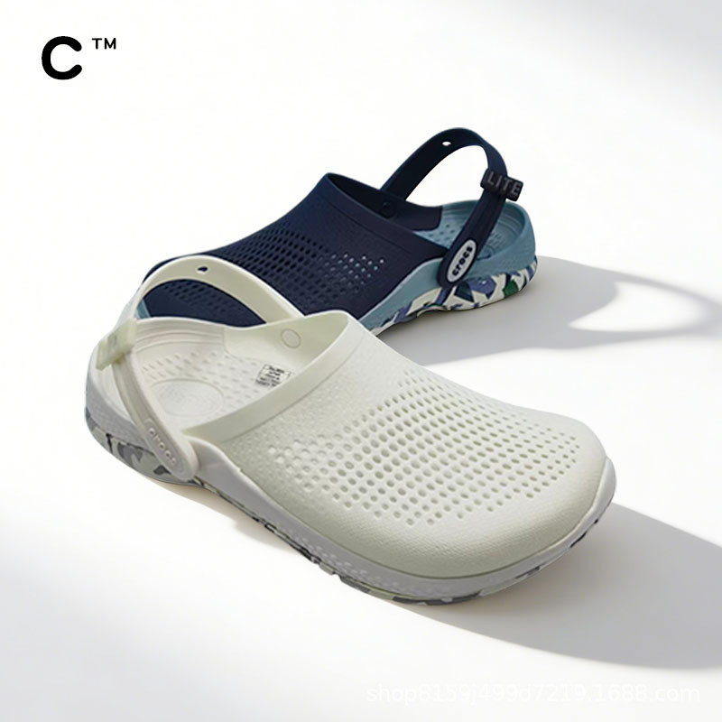 Cross Cross Cross Cross Klogg รุ่นที่สอง Sole พิมพ์หลุมรองเท้าคู่น้ําหนักเบาสบาย Anti-slip รองเท้าชา