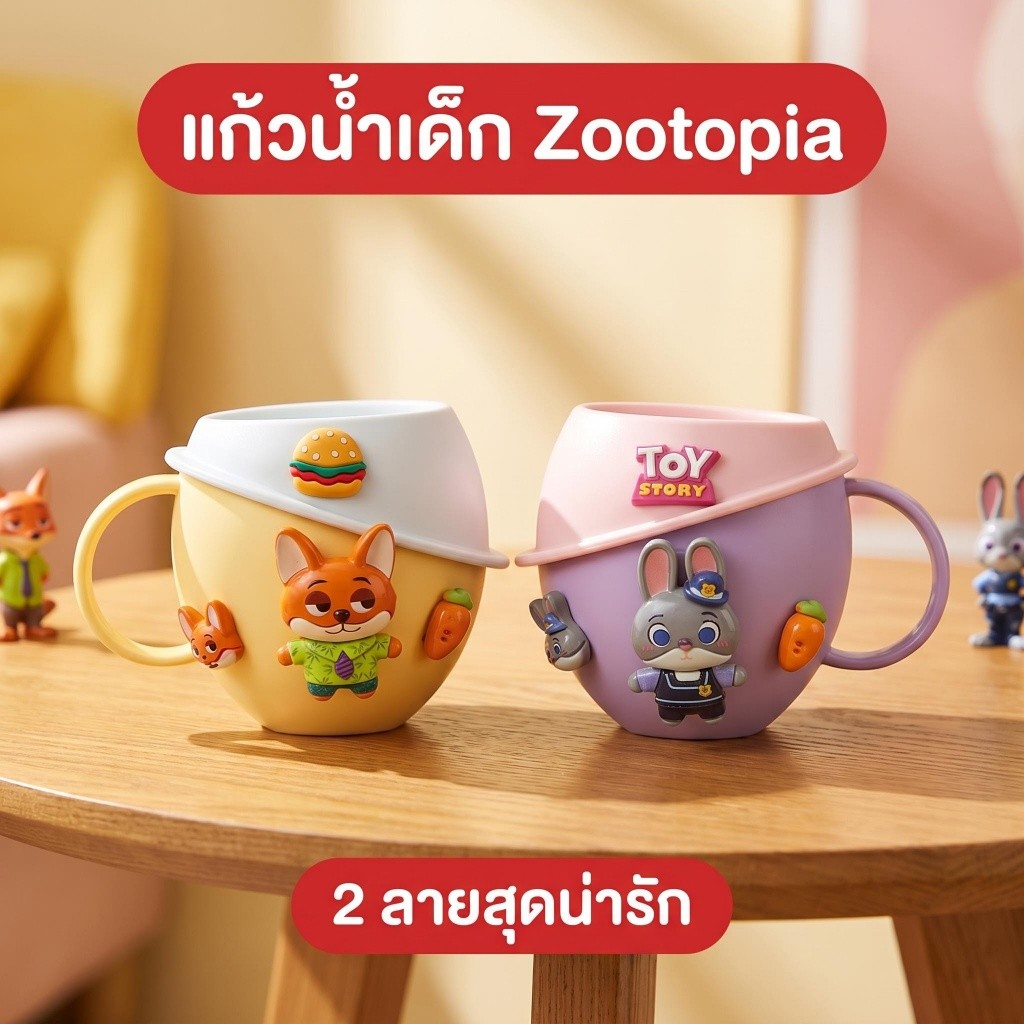 🔥ส่งจากกรุงเทพฯ🔥แก้วน้ำบ้วนปากลายการ์ตูนน่ารักสำหรับเด็ก Crazy City Planet Cup สำหรับเด็กทารก ใช้ในบ้า
