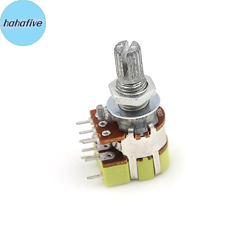 HAHA B50K 50K Ohm Dual Linear Taper Volume Control Switchesometer Switch TH