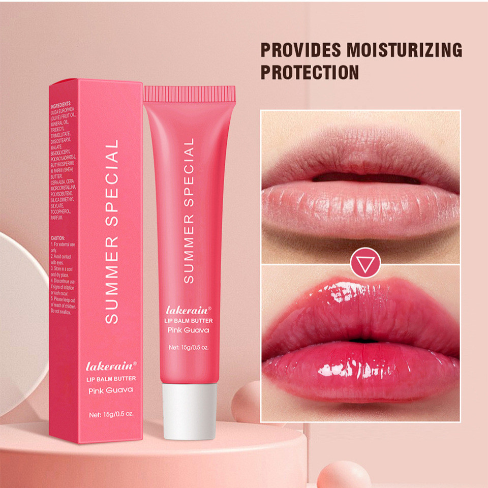 Beauty lakerain Japanese Butter Lip Balm Moisturizing Moisturizing Lip สีลิปสติก Lip Oil yyyy6.5 yyy