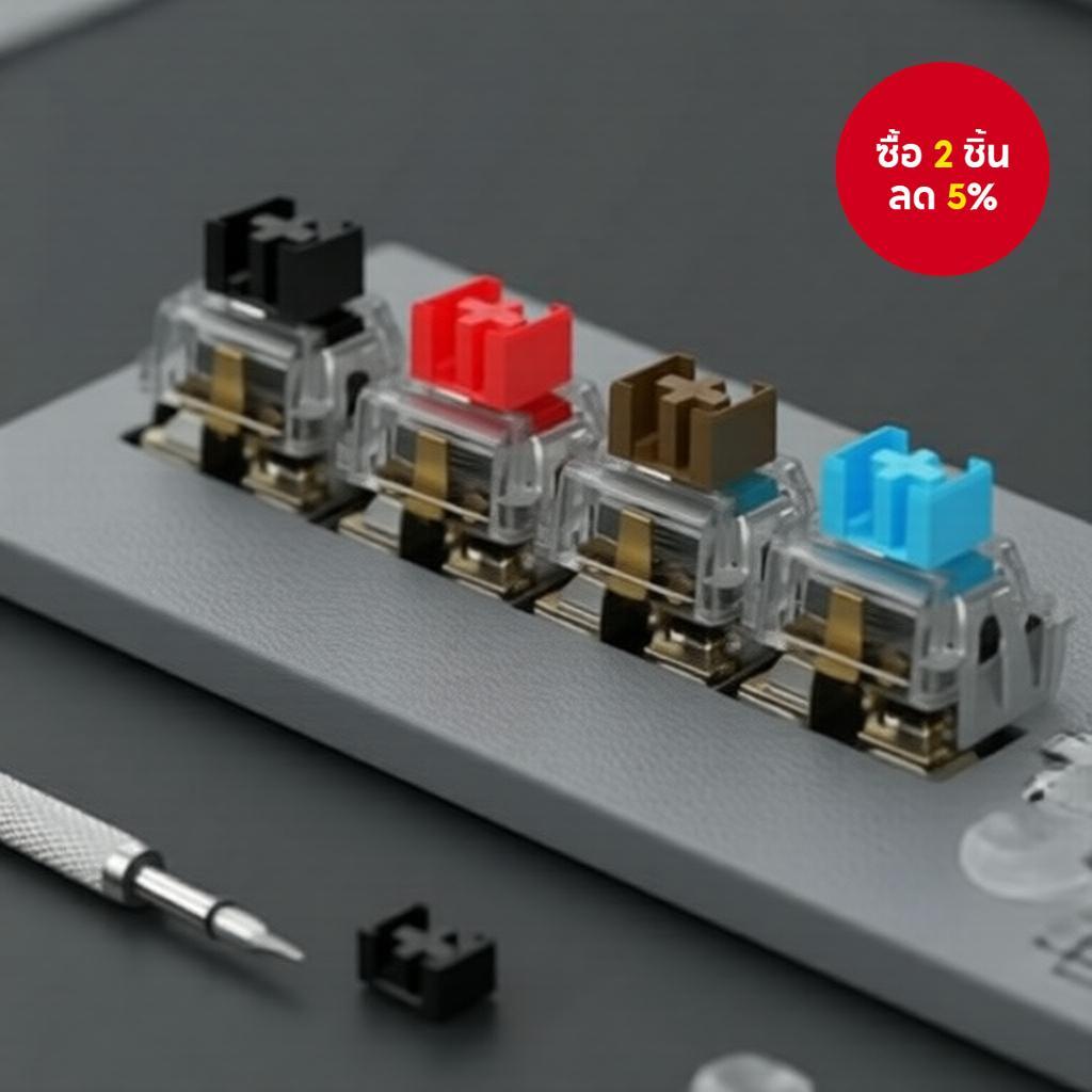 แพ็ค 90/50/30 ปุ่มคีย์บอร์ดแมคคานิคอลแบบแทคไทล์ 3 ขา สําหรับ MX/Outemu/Redragon, ไฟ RGB, พร้อมที่ดึงสวิตช์และแปรง