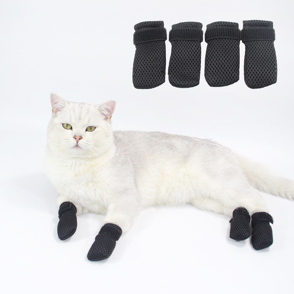 Tonghost Pet Breathable Cat Claw Cover Cat Anti-Scratch Anti-Dirt Silent Pet Foot Cover