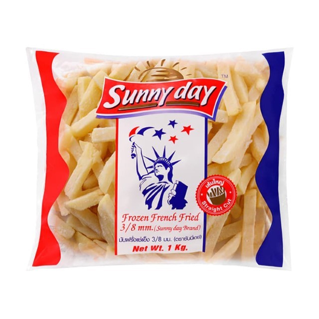 ซันนี่เดย์ มันฝรั่งเส้นใหญ่ Sunny Day Straight Cut French Fries 1kg.