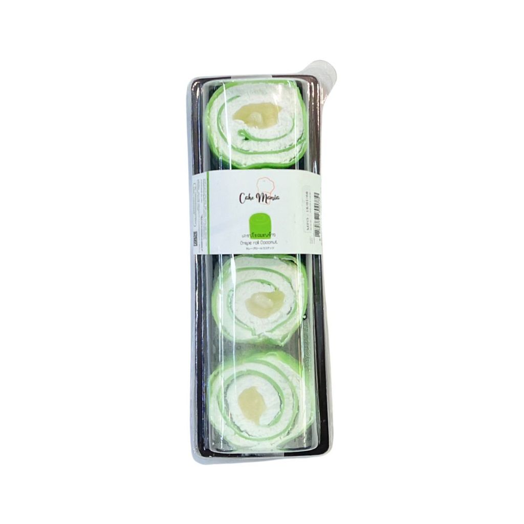 เค้กมาเนีย เครปโรลรสมะพร้าว Cake Mania Coconut Crepe Roll 80g.