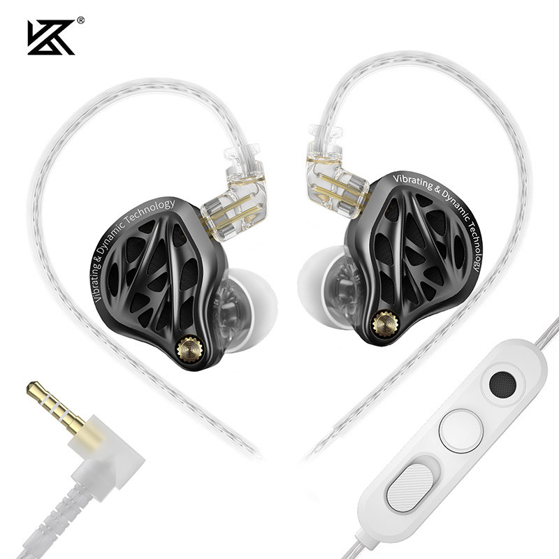 KZ Vibe X การสั่นสะเทือนในหูหูฟังแบบมีสาย 13 มม.ไดร์เวอร์แบบไดนามิกกําลังสูงความถี่ต่ําพิเศษสําหรับคนรักเพลง Audiophile 5 ขาย