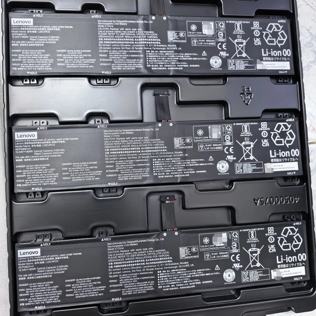 แบตเตอรี่โน้ตบุ๊กของแท้ใหม่ สำหรับ Lenovo Legion Y9000P IRX8 IRX9 และ R9000P ARX8