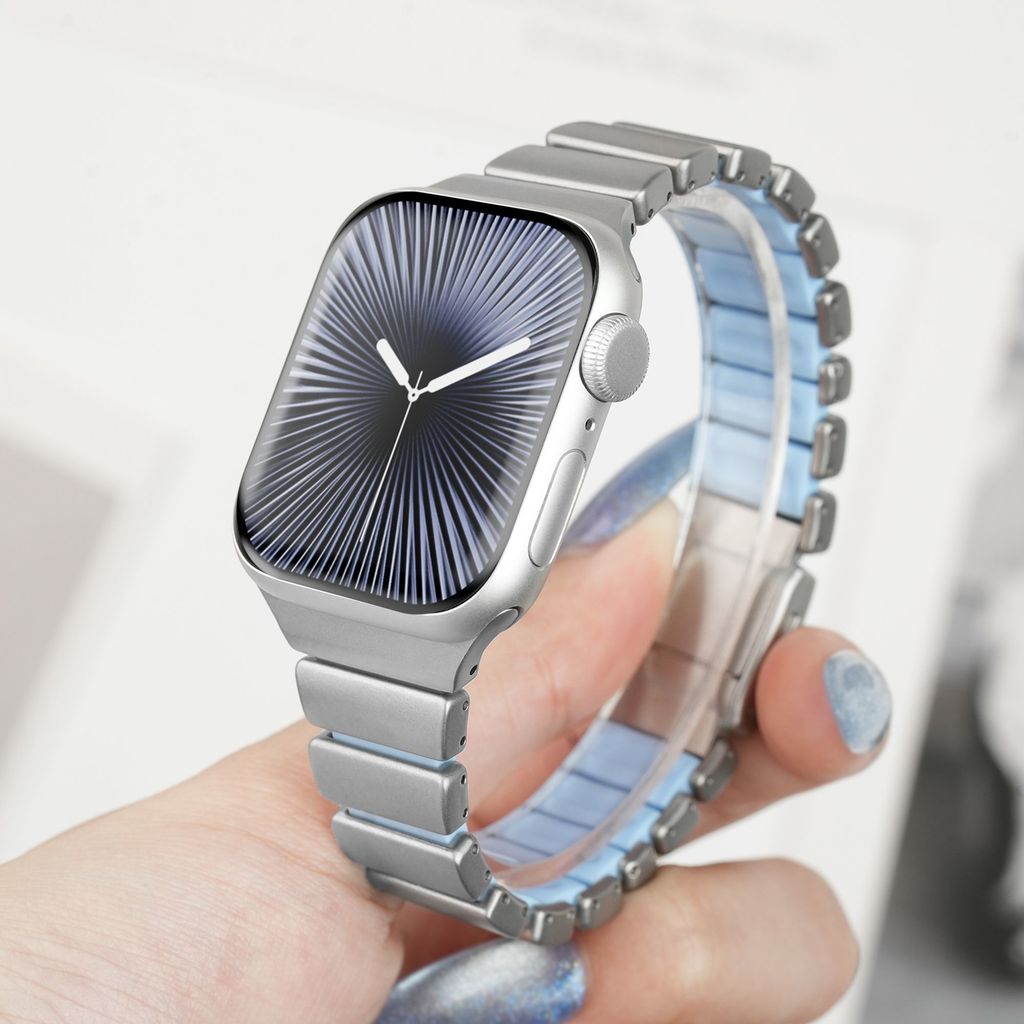 Nomad Titanium Band สําหรับ iWatch Ultra 3 2 49 มม.Series 11 10 46 มม.สายแม่เหล็ก Iwatch 11 10 9 8 7