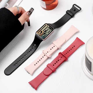 ซิลิโคนนุ่มสําหรับ Xiaomi Mi band 10 pro/9 pro/8 pro สายรัดข้อมือกันน้ําสําหรับ Redmi Watch 6/5/4 สร้อยข้อมืออุปกรณ์เสริม