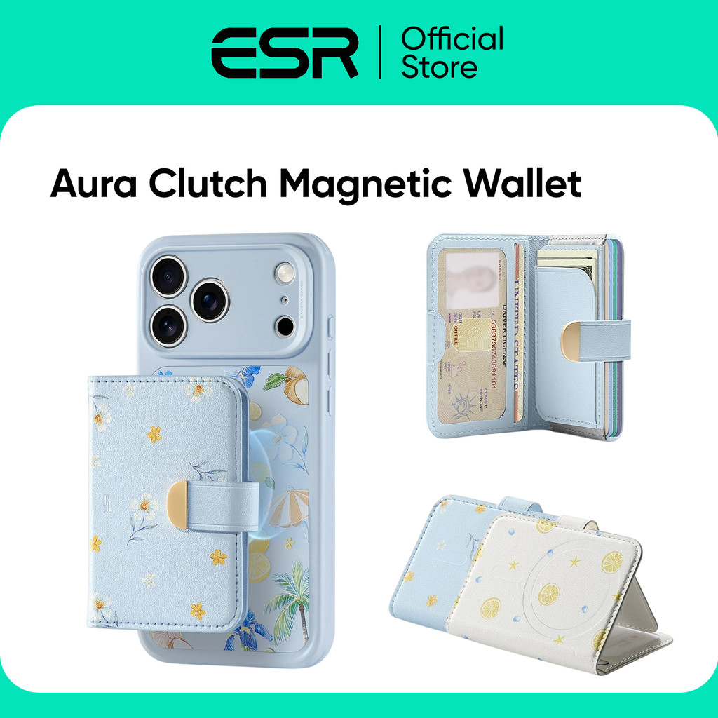 ESR กระเป๋าติดหลังมือถือ รุ่น Aura Clutch Magnetic Wallet (Summer Collection)