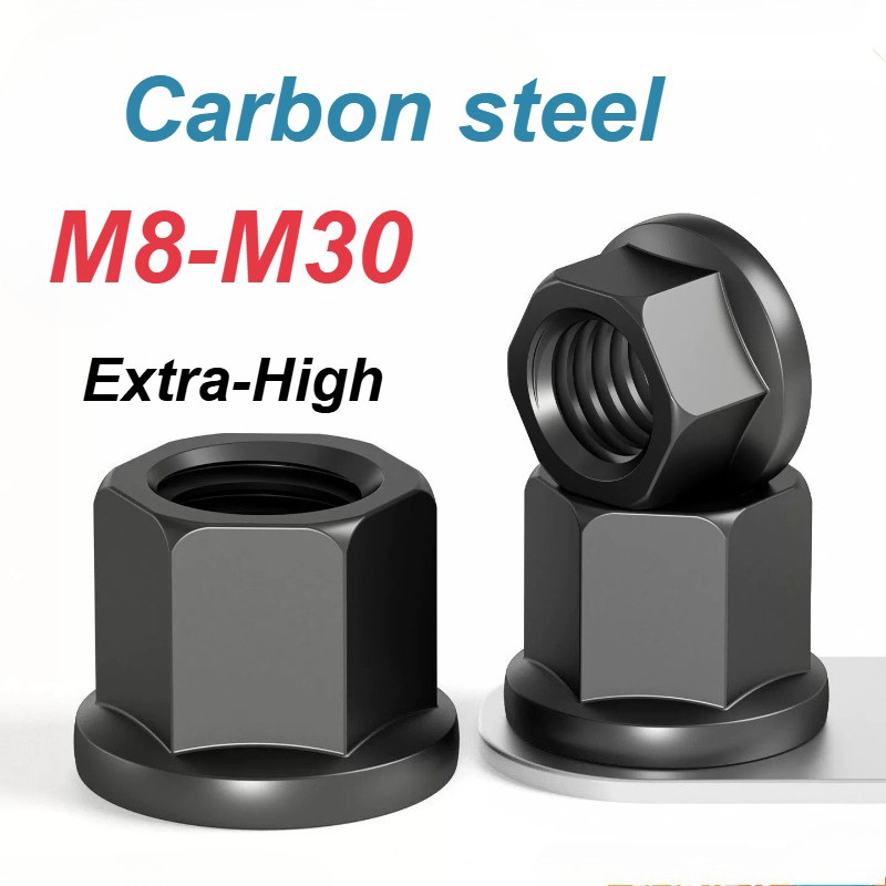 [XM-MB] น็อตหน้าแปลนพร้อมแผ่นรอง M8-M30 น็อตจานขยายหกเหลี่ยมสูงพิเศษ น็อตหน้าแปลนหกเหลี่ยมสูงพิเศษ