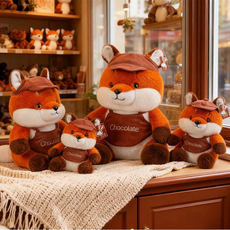 Merad Fox Hat Doll Fashion Fox Plush Doll หมอนนอนตุ๊กตาของขวัญวันเกิด