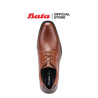 Bata บาจา รองเท้าคัทชู ทางการ พิธีการ แบบสวม สำหรับผู้ชาย รุ่น BARNES สีน้ำตาล 8313181