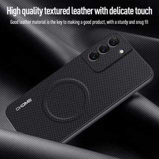 เคสหนังแม่เหล็กชาร์จไร้สาย ต้านเชื้อแบคทีเรีย สําหรับ Samsung Galaxy S23/S24/S21/S20/S22/S23 Fe/S24+