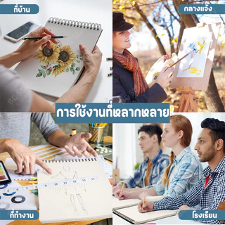 sketchbook สมุดสเก็ตช์ 60 หน้า A6/A5/16K/A4/8K/A3 สมุดวาดรูปแบบเกลียว สมุดวาดภาพ สำหรับทุกคน