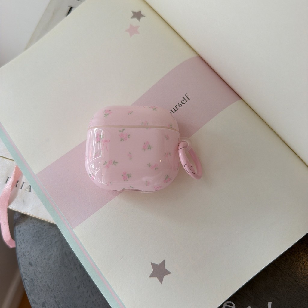 Ins Floral เหมาะสําหรับ Apple AirpodsPro3 ชุดหูฟังบลูทูธ 3 เคสป้องกันเคสชุดหูฟังแบบนุ่มรุ่นที่ 4 pro2 รุ่น 3